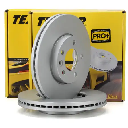 TEXTAR 92121205 Bremsscheiben Satz f&uuml;r VW Multivan Transporter T5 T6 PR-2E3 vorne