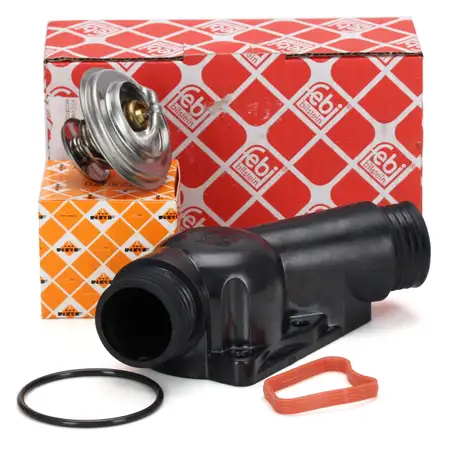 NRF Thermostat + febi Thermostatgeh&auml;use f&uuml;r BMW 3er E36 5er E34 Z3 M50 M52