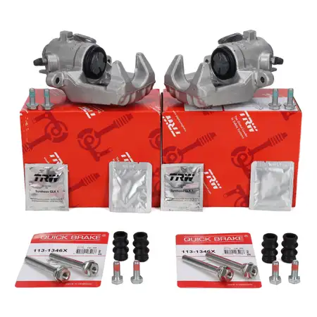 2x TRW Bremssattel &Oslash; 34mm + F&uuml;hrungsh&uuml;lsen f&uuml;r VW Polo 9N AUDI SEAT Cordoba Ibiza 3 hinten