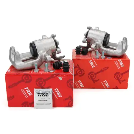 2x TRW Bremssattel f&uuml;r AUDI A3 SEAT Leon 1P 5F VW Golf 5 6 1KZ hinten links + rechts