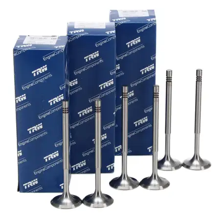 6x TRW 39522 Einlassventil f&uuml;r VW Polo 9N 6R 6C SEAT Ibiza 3 4 SKODA Fabia 1 2 Rapid 1.2