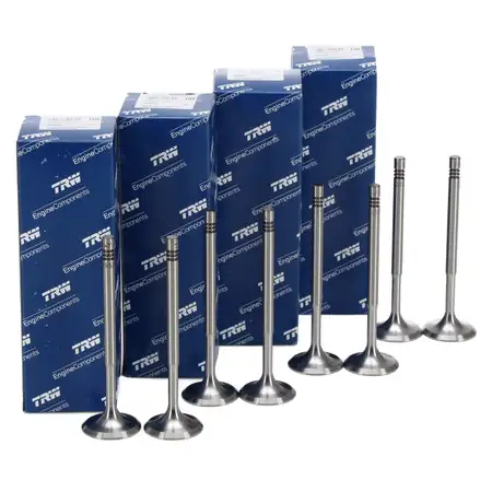 8x TRW 39522 Einlassventil f&uuml;r VW Golf 4 5 6 Passat B6 B7 Polo Tiguan AUDI 8X 8P 1.4 1.6