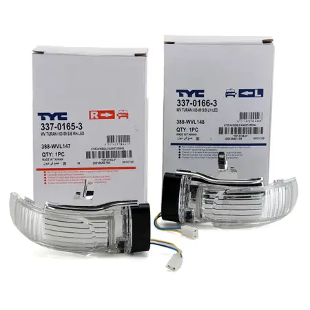 2x TYC Blinkleuchte Blinker Au&szlig;enspiegel f&uuml;r VW Touran 1T1 1T2 bis 05.2009 links + rechts