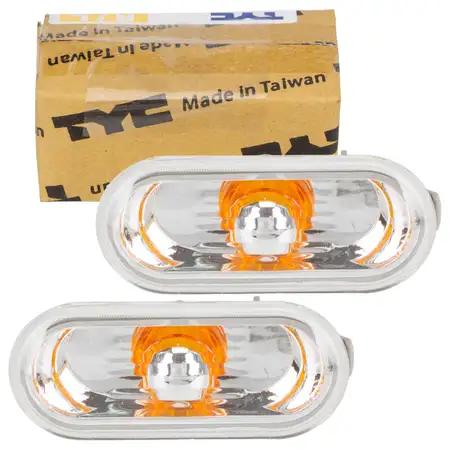 2x TYC Blinkleuchte Blinker seitlich Weiss f&uuml;r VW Golf 4 Lupo Passat B5 Polo T5 Mii Citigo