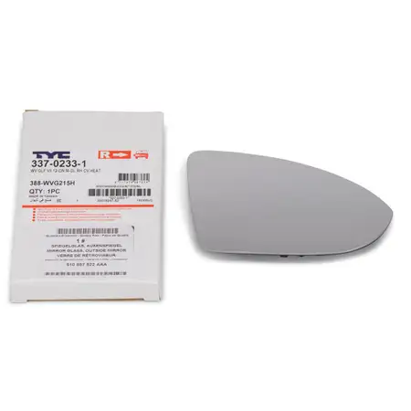 Au&szlig;enspiegel Spiegelglas f&uuml;r VW Golf 7/Sportsvan Touran 5T1 rechts 510857522