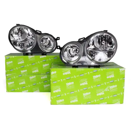 2x VALEO HALOGEN H7/H1 Hauptscheinwerfer Set f&uuml;r VW 9N Bj. 11.2001-05.2005 links + rechts
