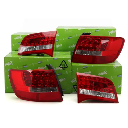 4x VALEO Heckleuchte R&uuml;ckleuchte f&uuml;r AUDI A6 Avant/Allroad 4F C6 ab 10.2008 links + rechts