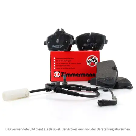 ZIMMERMANN Bremsbel&auml;ge + Warnkontaktsensor f&uuml;r MERCEDES GLE V167 C167 GLS X167 vorne