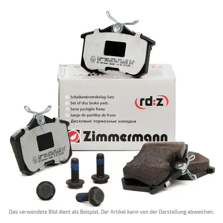 ZIMMERMANN rd:z Bremsbel&auml;ge f&uuml;r FORD Galaxy Mondeo 4 S-Max LAND ROVER VOLVO vorne