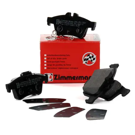 ZIMMERMANN Bremsbel&auml;ge Bremsbelagsatz Bremskl&ouml;tze f&uuml;r Peugeot 508 / SW hinten
