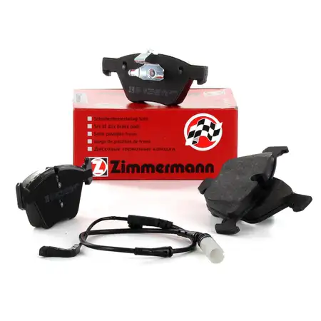 ZIMMERMANN Bremsbel&auml;ge Bremskl&ouml;tze + Wako f&uuml;r BMW 5er E60 E61 Schaltung vorne