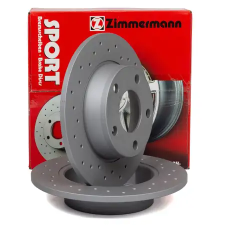 Zimmermann SPORT Bremsscheiben Satz f&uuml;r AUDI A6 (4B C5) quattro PR-0N6 hinten