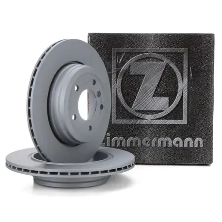 ZIMMERMANN Bremsscheiben Satz f&uuml;r BMW 5er E60 E61 520-535i 520-530d 6er E63 630i hinten