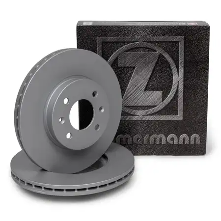 ZIMMERMANN Bremsscheiben Satz f&uuml;r HYUNDAI Accent 3 i20 1 KIA Rio 2 Stonic vorne