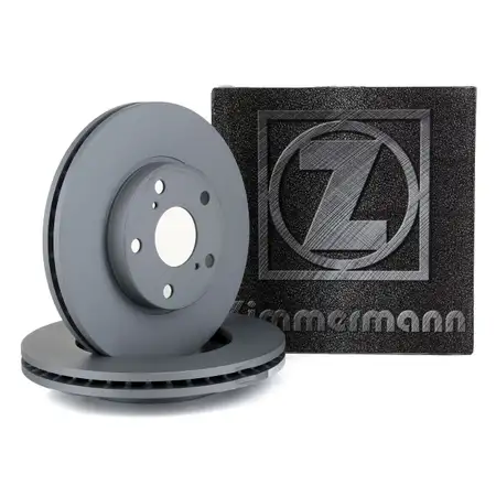 ZIMMERMANN Bremsscheiben Satz f&uuml;r Toyota Auris Corolla 1.3 1.6 1.4D-D vorne