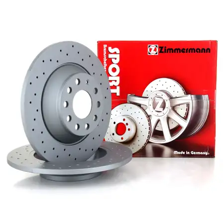 Zimmermann SPORT Bremsscheiben Satz f&uuml;r AUDI A6 4F C6 PR-1KD/1KQ/2ED hinten