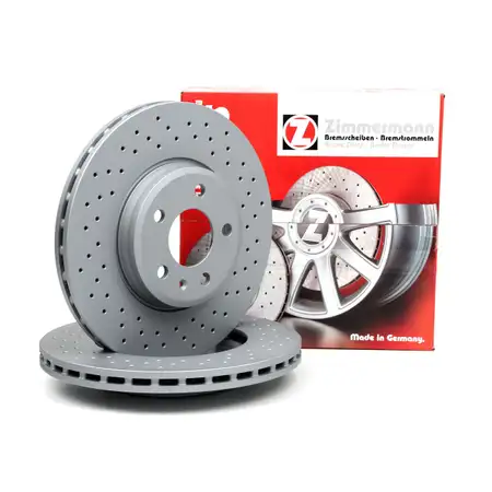 Zimmermann SPORT Bremsscheiben Satz f&uuml;r AUDI A4 8K B8 8W B9 A5 8T 8F F5 vorne