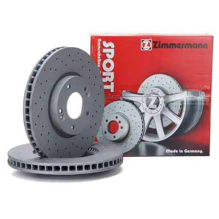 Zimmermann SPORT Bremsscheiben f&uuml;r HYUNDAI i30 VELOSTER + KIA PRO / CEE'D vorne