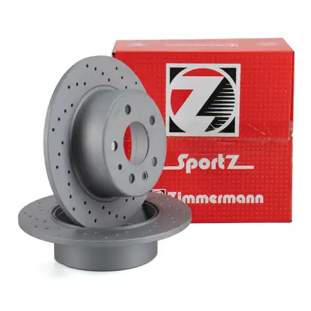 Zimmermann SPORT Brake Disc Set for Mercedes-Benz W114, W115, W123, W108, W109, and W116 (Rear)