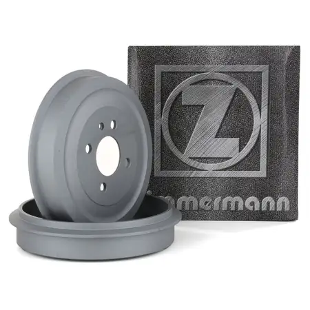 ZIMMERMANN Bremstrommeln Satz f&uuml;r BMW 3er E30 316-320i 324d Limo + Cabrio hinten