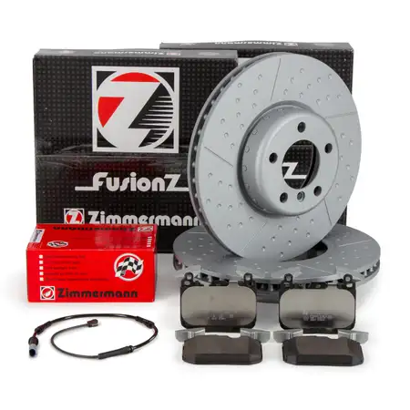 Zimmermann FORMULA F Bremsscheiben + Bel&auml;ge f&uuml;r BMW F20 F21 F22 F23 F30-34 F32-36 vorne