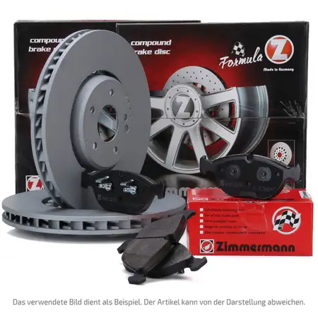 Zimmermann FORMULA Z Bremsscheiben + Bel&auml;ge f&uuml;r VW PASSAT B5 4.0 W8 4motion PR-1LC vorne