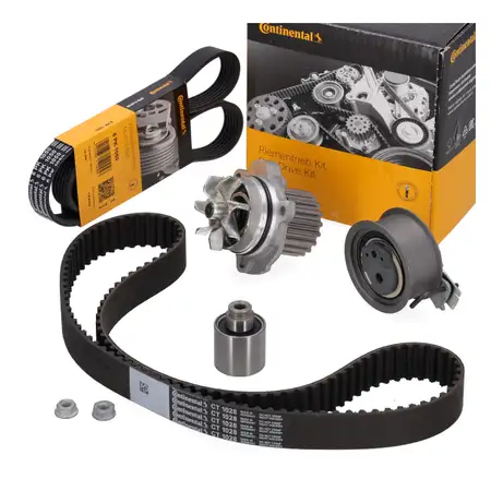 CONTI Zahnriemensatz + Wasserpumpe + Keilriemen f&uuml;r VW Golf 5 Passat Touran 2.0 TDI 140 PS