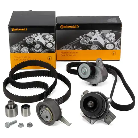 CONTI Zahnriemensatz + Wasserpumpe + Keilriemen f&uuml;r AUDI A3 8V 1.6/2.0 TDI 105-184 PS