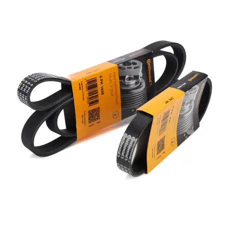 CONTI 6PK1698 + 5PK491 Keilrippenriemen f&uuml;r VW Golf 5 6 Passat B6 B7 Polo 5 Touran 1.4 TSI