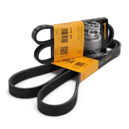 2x CONTI LIMA+KLIMA Keilrippenriemen f&uuml;r BMW 3er E46 5er E39 X3 E83 X5 E53 M54 ab 09.2002