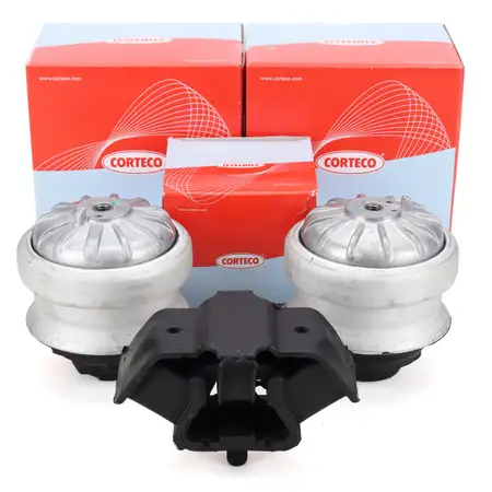 2x CORTECO Motorlager + Automatikgetriebelager f&uuml;r MERCEDES-BENZ 190 W201 W124 S124 C124