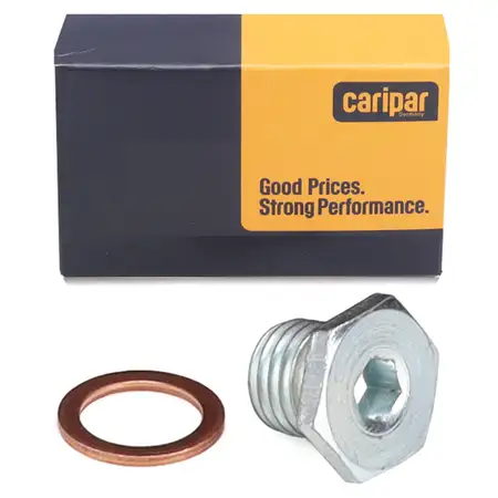 CARIPAR &Ouml;lablassschraube + Dichtring f&uuml;r BMW E81-88 E46 E90-93 E38 E31 X1 E84 11137568309