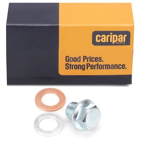 CARIPAR &Ouml;lablassschraube M14x1,5 + Dichtringe HONDA HYUNDAI KIA MAZDA MITSUBISHI SUZUKI