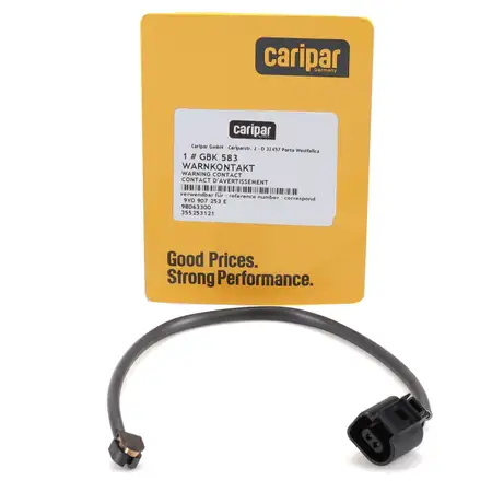 CARIPAR Warnkontaktkabel f&uuml;r PORSCHE Cayenne (9YA 9YB) ab 2018 vorne 9Y0907253E