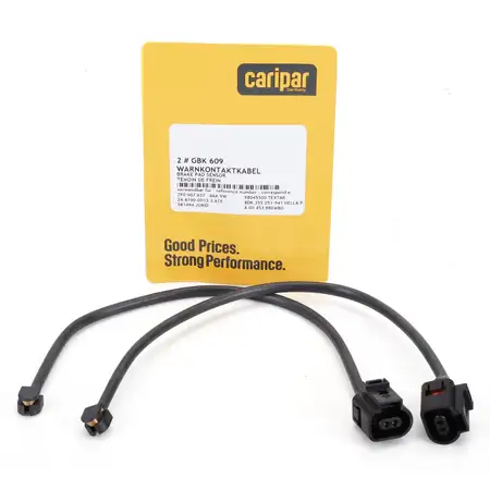 2x CARIPAR Warnkontaktkabel f&uuml;r AUDI e-tron GT PORSCHE Panamera 971 Taycan Touareg vorne