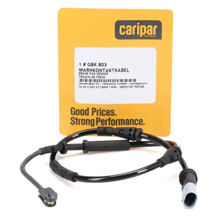 CARIPAR Warnkontaktkabel f&uuml;r BMW F40 F52 F44 F5 F46 X1 F48 X2 X39 MINI hinten 34356865612
