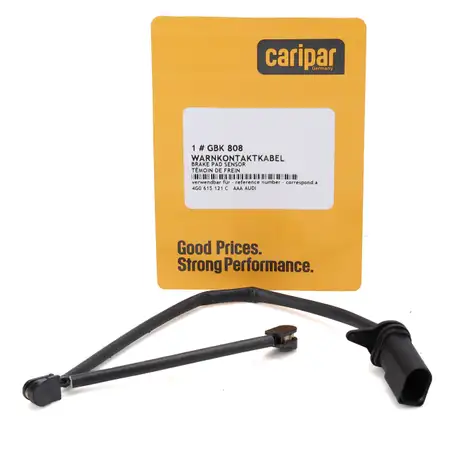 CARIPAR Warnkontaktkabel Verschlei&szlig;sensor f&uuml;r AUDI A6 C7 A7 4G Q5 8RB vorne 4G0615121C