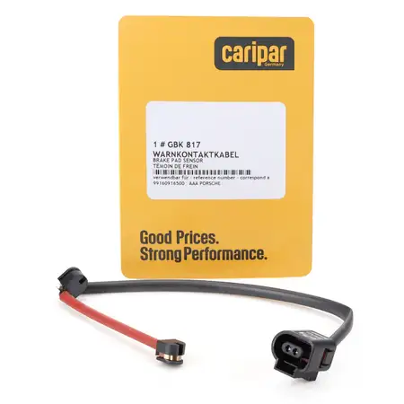 CARIPAR Warnkontaktkabel f&uuml;r PORSCHE 991 ab 2016 Boxster Cayman 982 vorne 99160916500