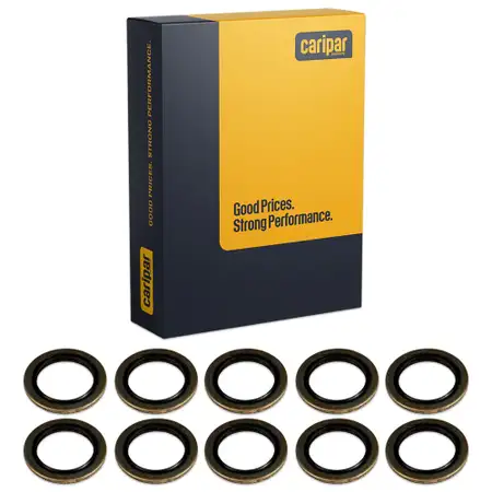 10x CARIPAR Dichtring &Ouml;lablassschraube f&uuml;r DACIA MINI MITSUBISHI NISSAN RENAULT