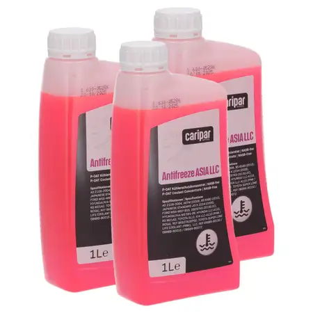 3L 3 Liter CARIPAR ANTIFREEZE ASIA LLC Frostschutz K&uuml;hlerfrostschutz Konzentrat
