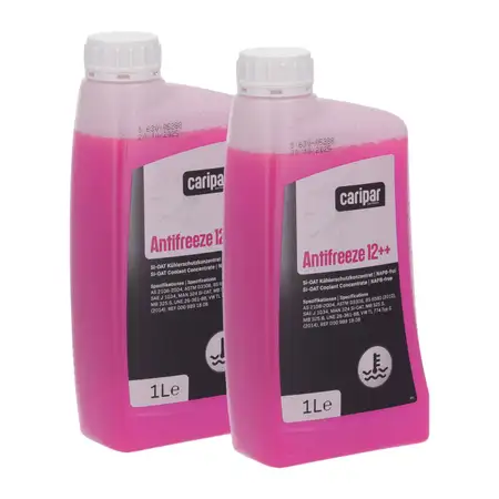 2L 2 Liter CARIPAR ANTIFREEZE 12++ K&uuml;hlerfrostschutz Konzentrat f&uuml;r MERCEDES 0009891808