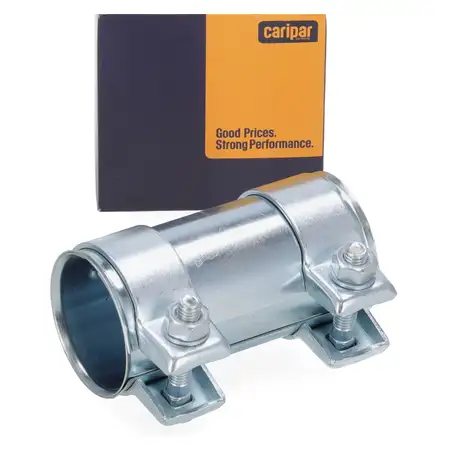 CARIPAR Rohrverbinder Doppelschelle Auspuff &Oslash; 55mm f&uuml;r VW AUDI SEAT SKODA CITROEN mitte