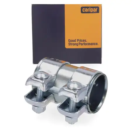 CARIPAR Rohrverbinder Doppelschelle Auspuff Abgasanlage &Oslash; 50 mm x L&auml;nge 90 mm