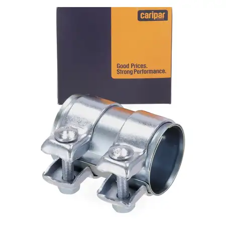 CARIPAR Rohrverbinder Doppelschelle Auspuff Abgasanlage &Oslash; 56 mm x L&auml;nge 95 mm