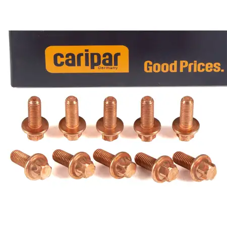 10x CARIPAR Schraube M8x1,25 f&uuml;r MERCEDES-BENZ SMART 0009906703