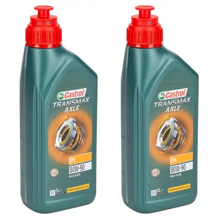 2L 2 Liter CASTROL TRANSMAX AXLE EPX 80W-90 Getriebe&ouml;l Achsgetriebe&ouml;l API GL-5