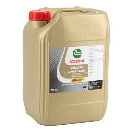 20L CASTROL VECTON LONG DRAIN 5W-30 E7 Motor&ouml;l CUMMINS DEUTZ MACK SCANIA f&uuml;r VOLVO