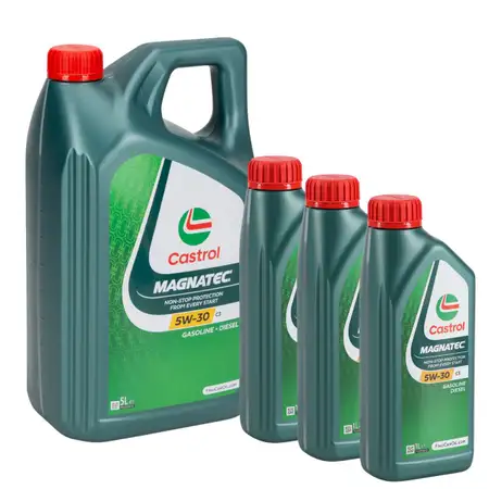 8 Liter CASTROL MAGNATEC 5W-30 C3 Motor&ouml;l f&uuml;r BMW LL-04 OPEL FIAT 9.55535-S3 229.31/51/52