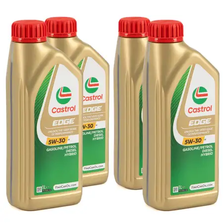 4L 4 Liter CASTROL EDGE 5W-30 M Motor&ouml;l ACEA C3 API SN f&uuml;r BMW Longlife-04 MB 229.31/51/52