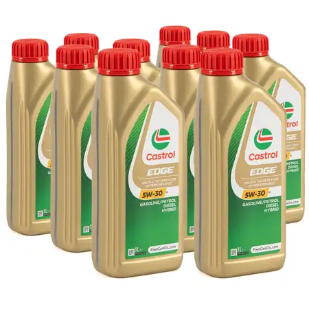 10L 10 Liter CASTROL EDGE 5W-30 M Motor&ouml;l ACEA C3 API SN f&uuml;r BMW Longlife-04 229.31/51/52